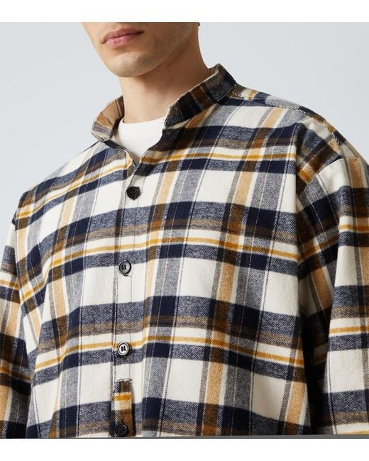 Greg Lauren Multicolor Plaid Cotton Shirt for men