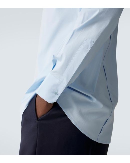 Dolce & Gabbana Blue Cotton Shirt for men