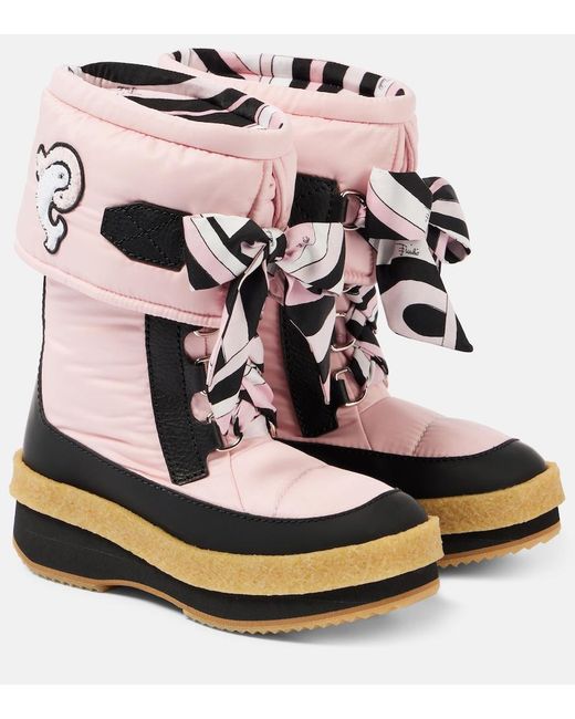 PUCCI Iride Snow Boots in Pink | Lyst UK