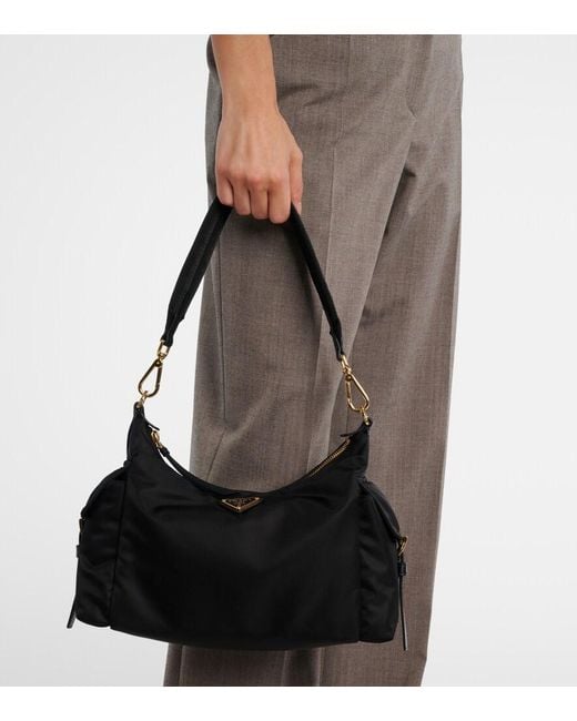 Prada Black Explore Re-Nylon Large Shoulder Bag