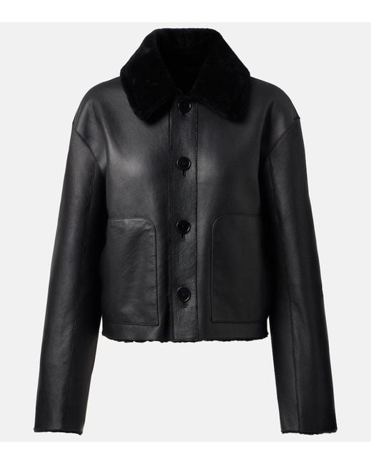 Joseph Black Wendbare Jacke Aus Shearling Und Leder