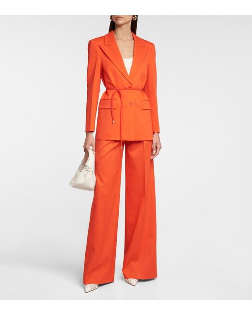 Altuzarra Orange Fenice Wool Blazer