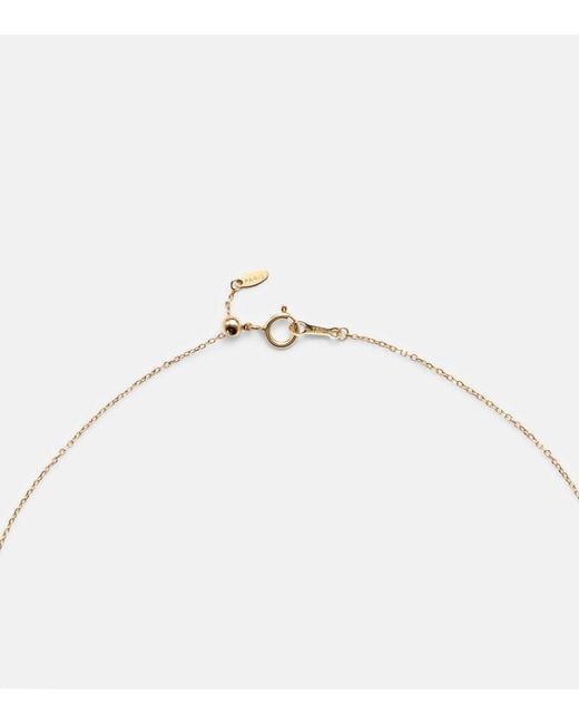 PERSÉE White Lucky Charm Eight 18Kt Necklace With Diamonds
