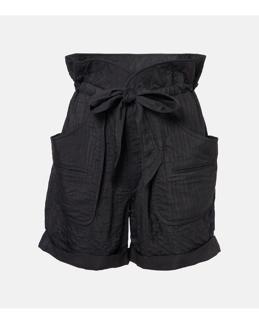 Isabel Marant Black Serin Straight Shorts