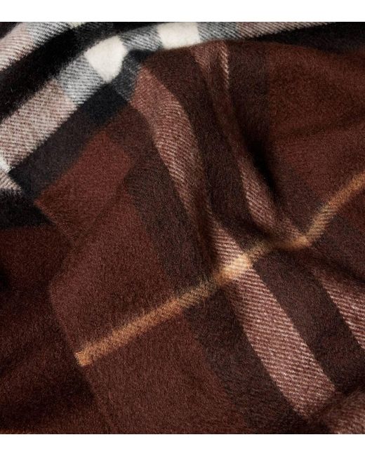 Bufanda Check De Cachemir Burberry de color Brown