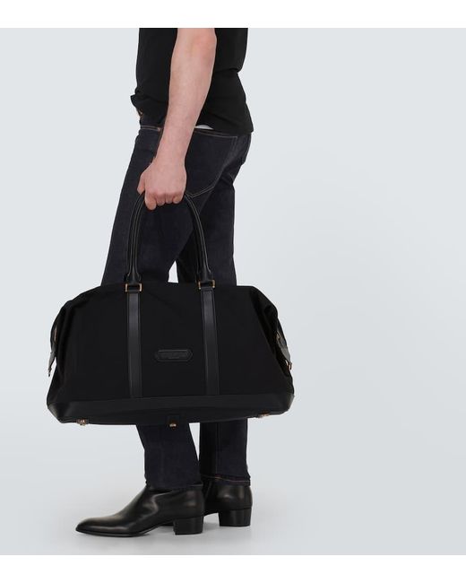Bolsa De Viaje De Lona Tecnica Tom Ford de hombre de color Black