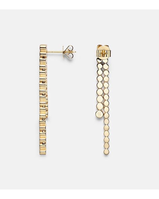Sophie Bille Brahe White La Danse 18Kt Drop Earrings With Diamonds