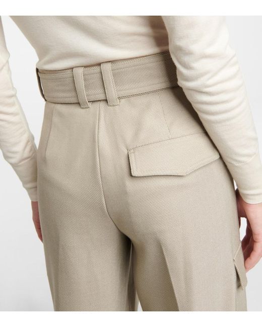 Joseph Natural Devonport Wool-Blend Pants