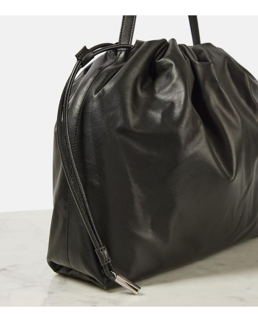The Row Black Schultertasche Angy Aus Leder