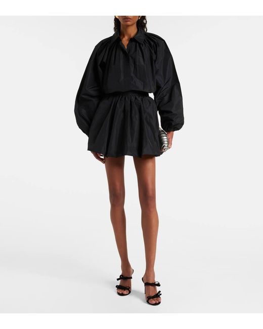 Patou Black Bluse Bubble Aus Faille