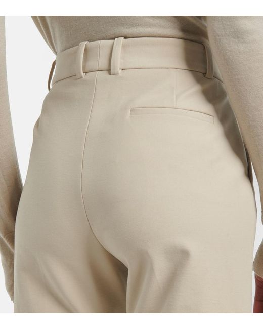 Pantalones Flared Tafira En Mezcla De Algodon Joseph de color Natural
