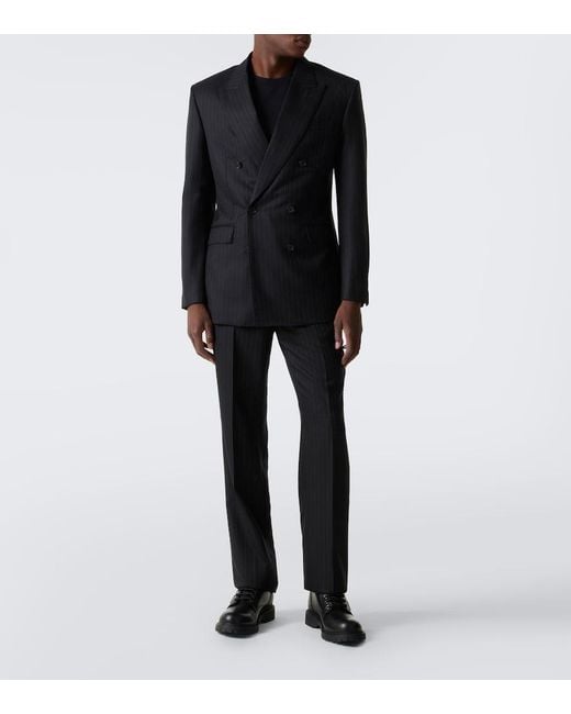 Givenchy Black Leather Lace-Up Boots for men