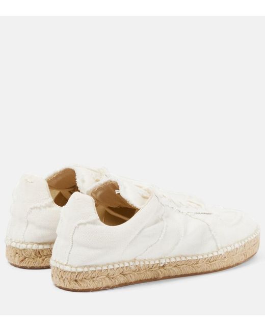 Maison Margiela White Canvas Espadrille Sneakers