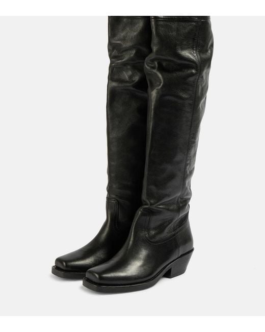 Isabel Marant Black Amati Over Knee Boots