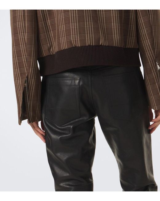 Wales Bonner Brown Axis Checked Virgin Wool Jacket for men