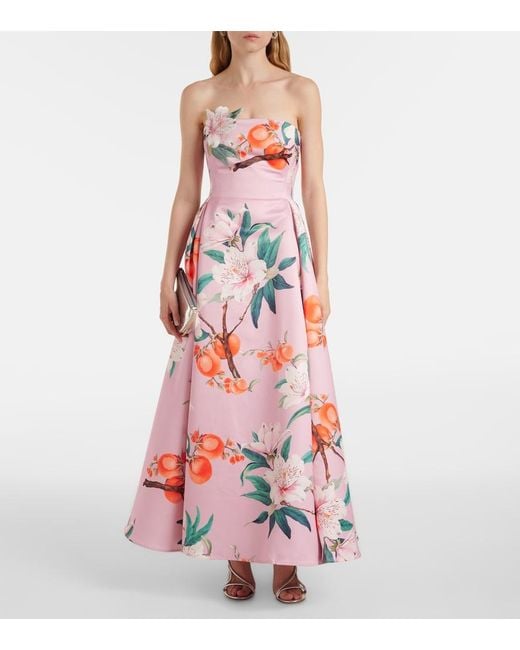 LEO LIN White Nora Floral Cocktail Dress