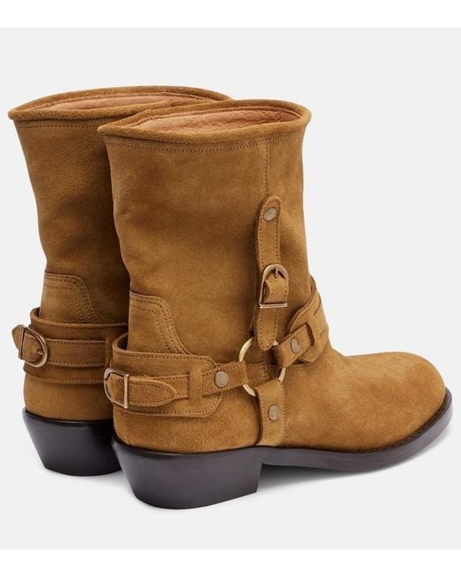 Isabel Marant Brown Ildred Suede Ankle Boots