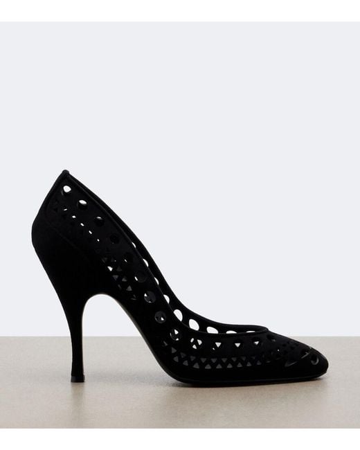 Alaïa Black Vienne Suede Pumps