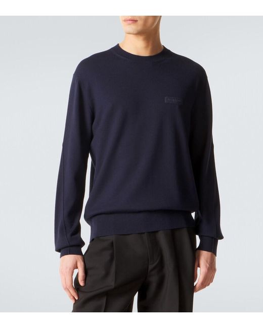 Givenchy Blue Wool Sweater for men