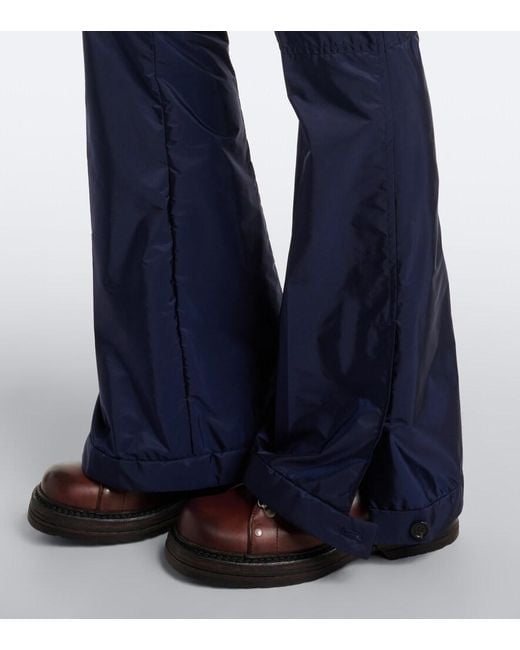 Miu Miu Blue Technical Flared Pants