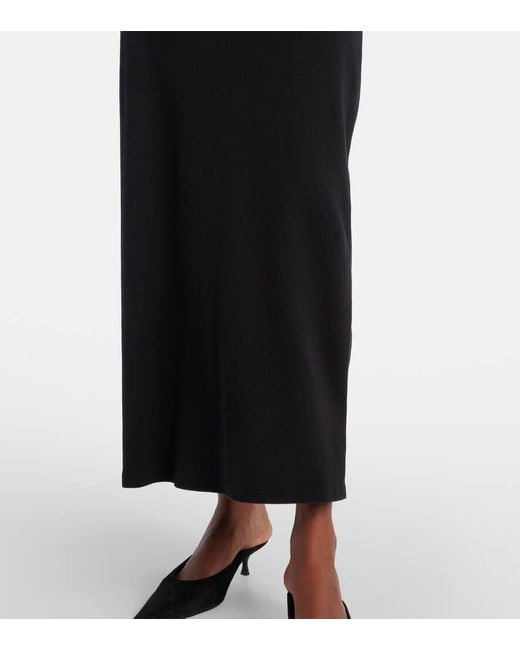 Nili Lotan Black Maxikleid Lucinda Aus Baumwoll-Jersey