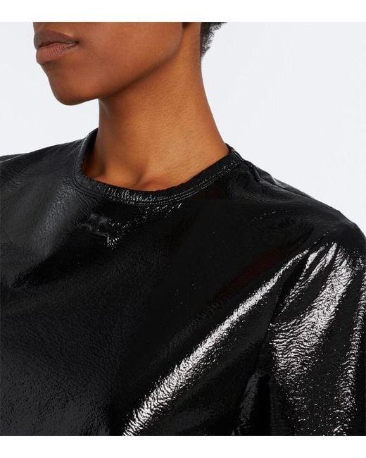 Courreges Black Vinyl Top