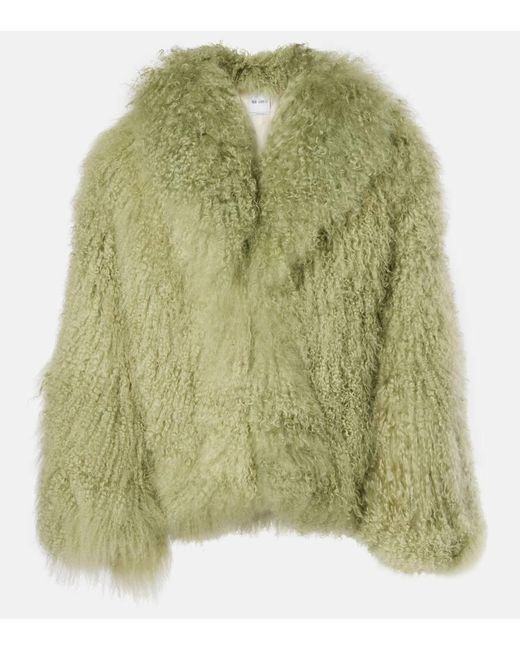 The Attico Green Faux Fur Jacket