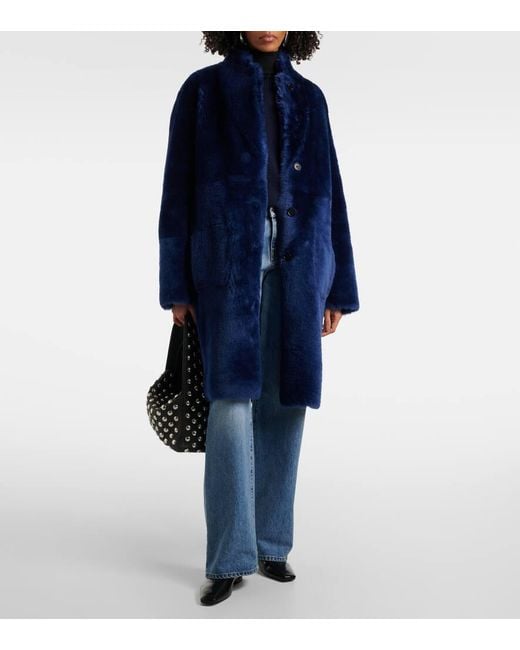 Joseph Blue Mantel Britanny Aus Shearling