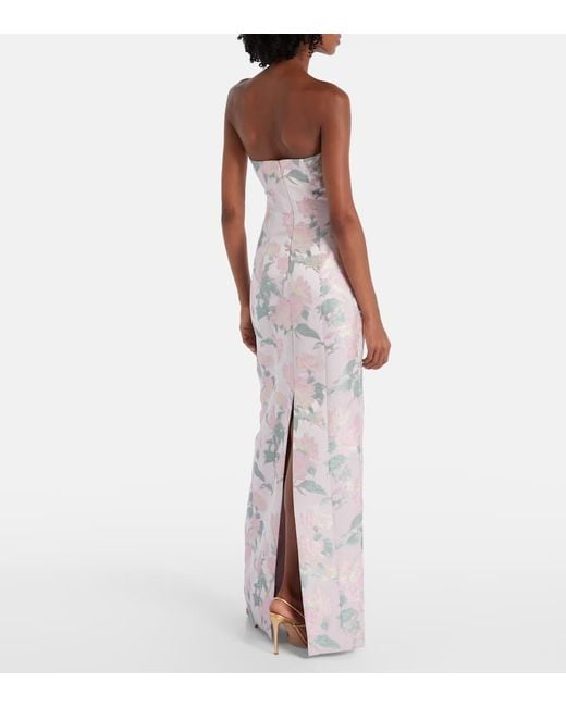Markarian Pink Robe Odessa Aus Brokat