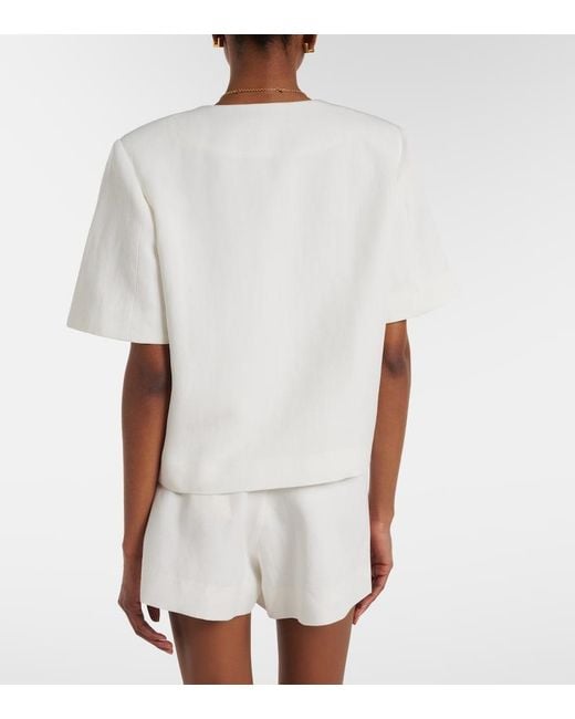 Faithfull The Brand White Orsa Blazer