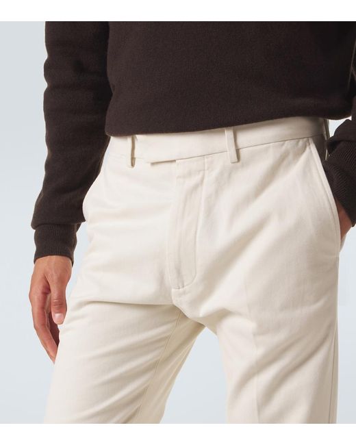 Tom Ford Natural Cotton Drill Chinos for men
