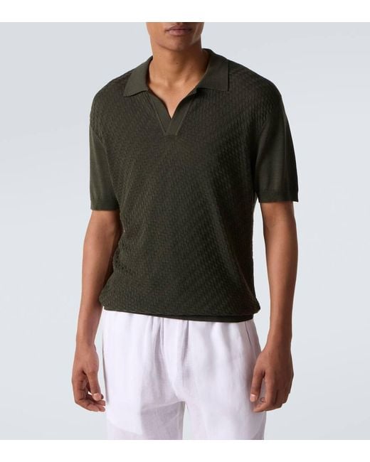 Polo Horton di Orlebar Brown in Green da Uomo