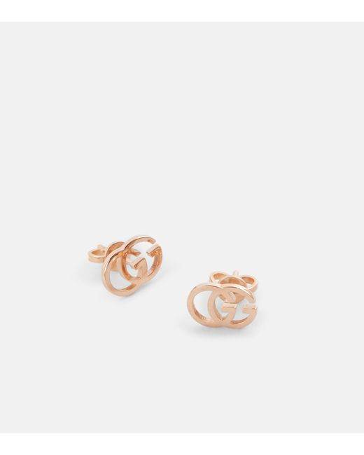 Gucci GG 18kt Gold Stud Earrings in Metallic | Lyst