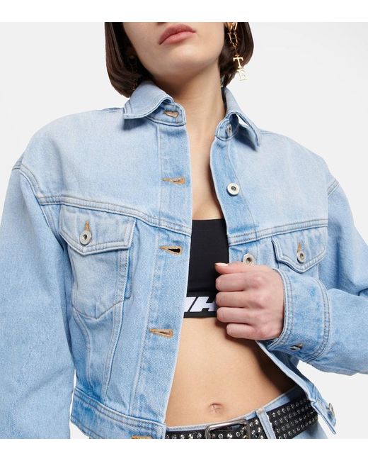 Off-White c/o Virgil Abloh Blue Jeansjacke Toybox