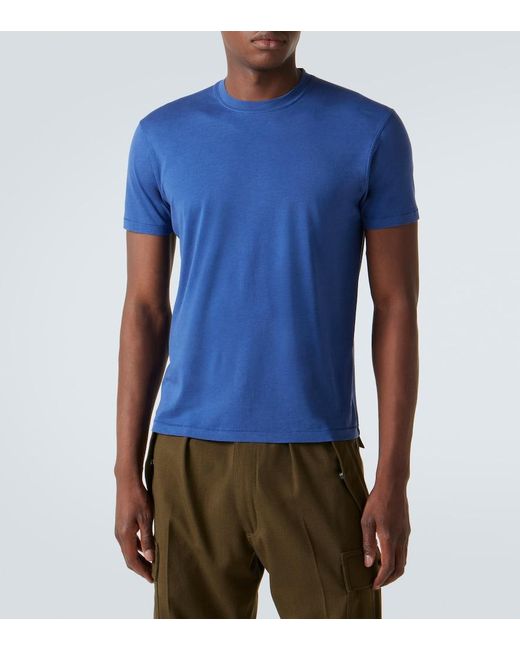 Tom Ford Blue Jersey T-Shirt for men