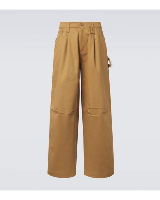 Simone Rocha Natural Embellished Wide-Leg Jeans for men