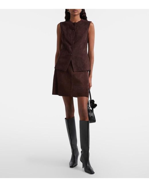 Stouls Brown Suede Casino Vest
