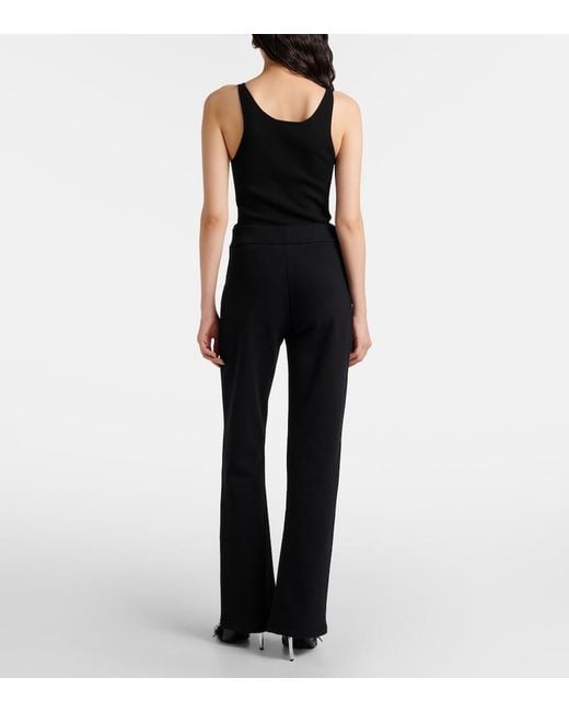 Coperni Blue Low-Rise Cotton-Blend Sweatpants