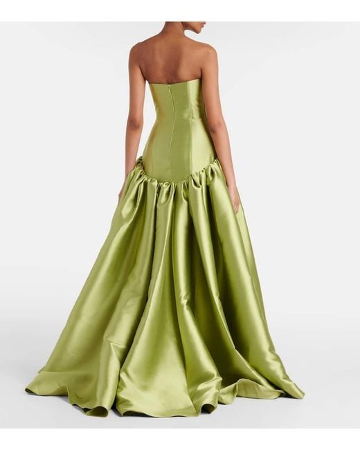 Solace London Green Robe Cassias Aus Satin