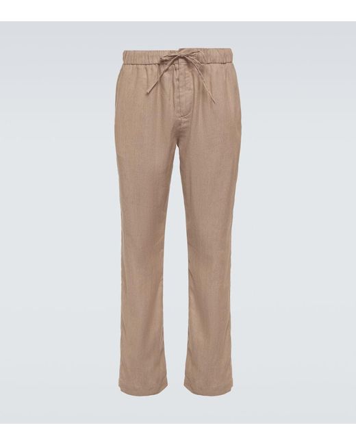 Frescobol Carioca Natural Oscar Linen Pants for men