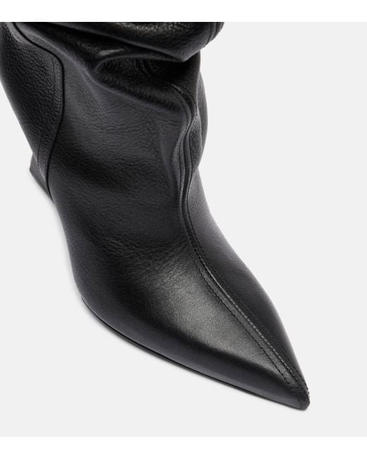 Botas Mosqueteras Con Cuna 95 De Piel Balmain de color Black