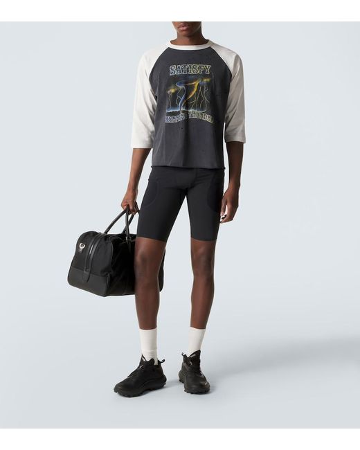 Satisfy Gray Mothtech Printed Cotton T-Shirt for men