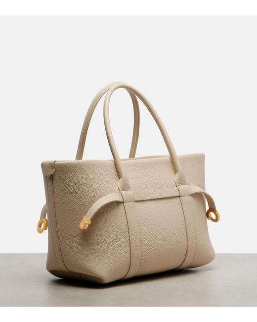 Loro Piana Natural Ghiera Small Leather Shopper