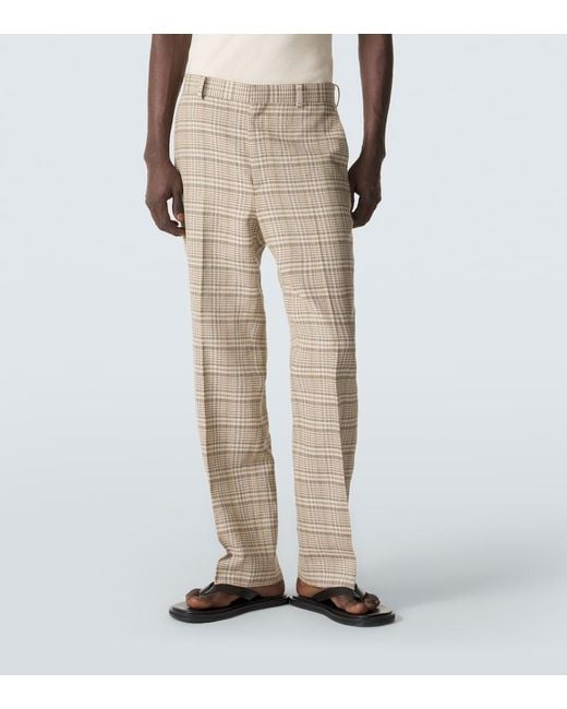 Pantaloni Regular di Auralee in Natural da Uomo