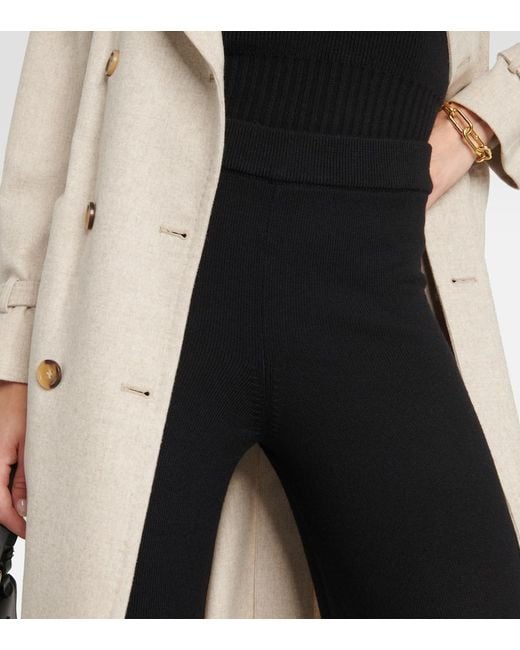 Leisure pantalones Visone de lana virgen Max Mara de color Black