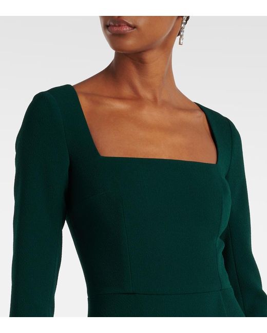 Emilia Wickstead Green Glenda Midi Dress