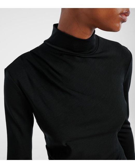 Max Mara Black Wool Turtleneck Sweater