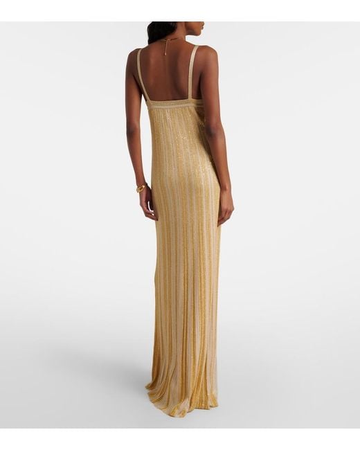 Missoni Metallic Sequined Lame Maxi Dress