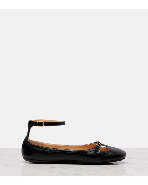 Ballerines Leonore En Cuir Chloé en coloris Black