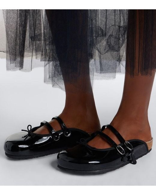Birkenstock Black X Repetto Scala Patent Leather Mules